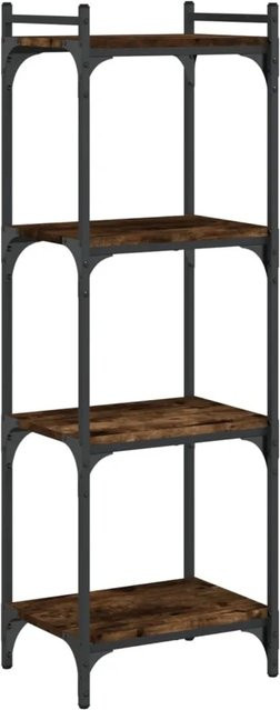 vidaXL Bücherregal im Industrial Design mit 4 Böden in Braun, B/T/H: 40 x 30 x 120 cm - Bild 1
