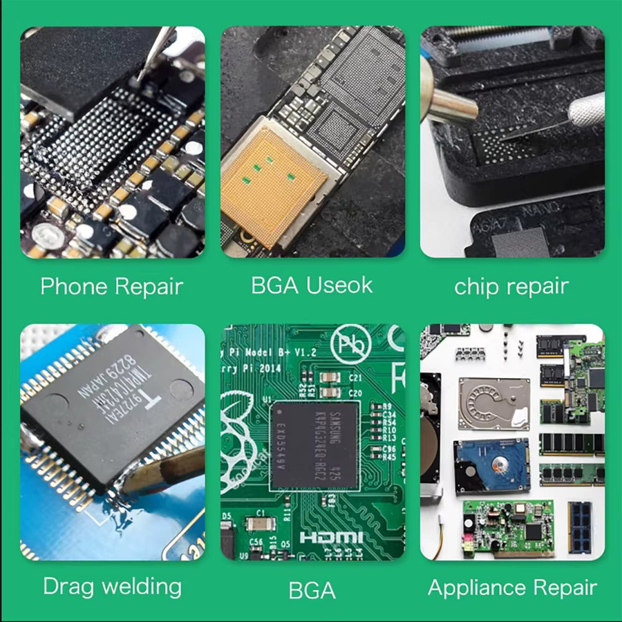 DSUNYK NC-559 Lotflussmittelpaste für SMT BGA SMD PGA PCB Reparaturen, 10 ml, Weiß - Bild 2