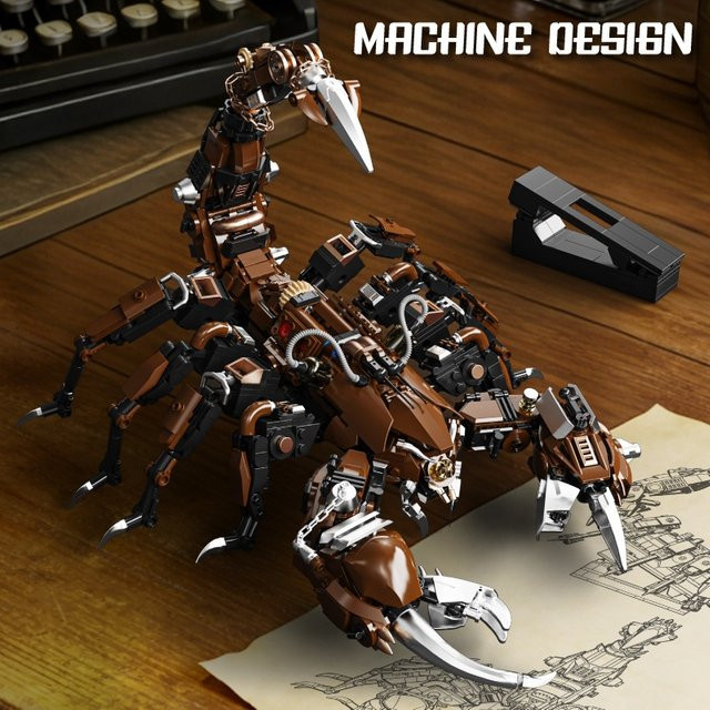 JAKI Mechanischer Skorpion, Baukasten, Technik-Modell, Bewegliche Gelenke - Bild 1