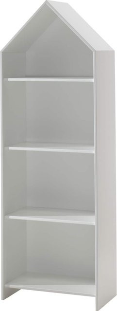 Vipack CASAMI Regalschrank offen mit 4 Fächern aus MDF lackiert in Weiß - Bild 1