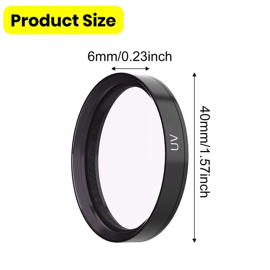 Objektivfilter-Set für DJI Osmo Action 5 Pro und Action 4 mit UV, CPL sowie ND8, ND16, ND32, ND64 Polarisatorfiltern aus optischem Glas - Bild 5