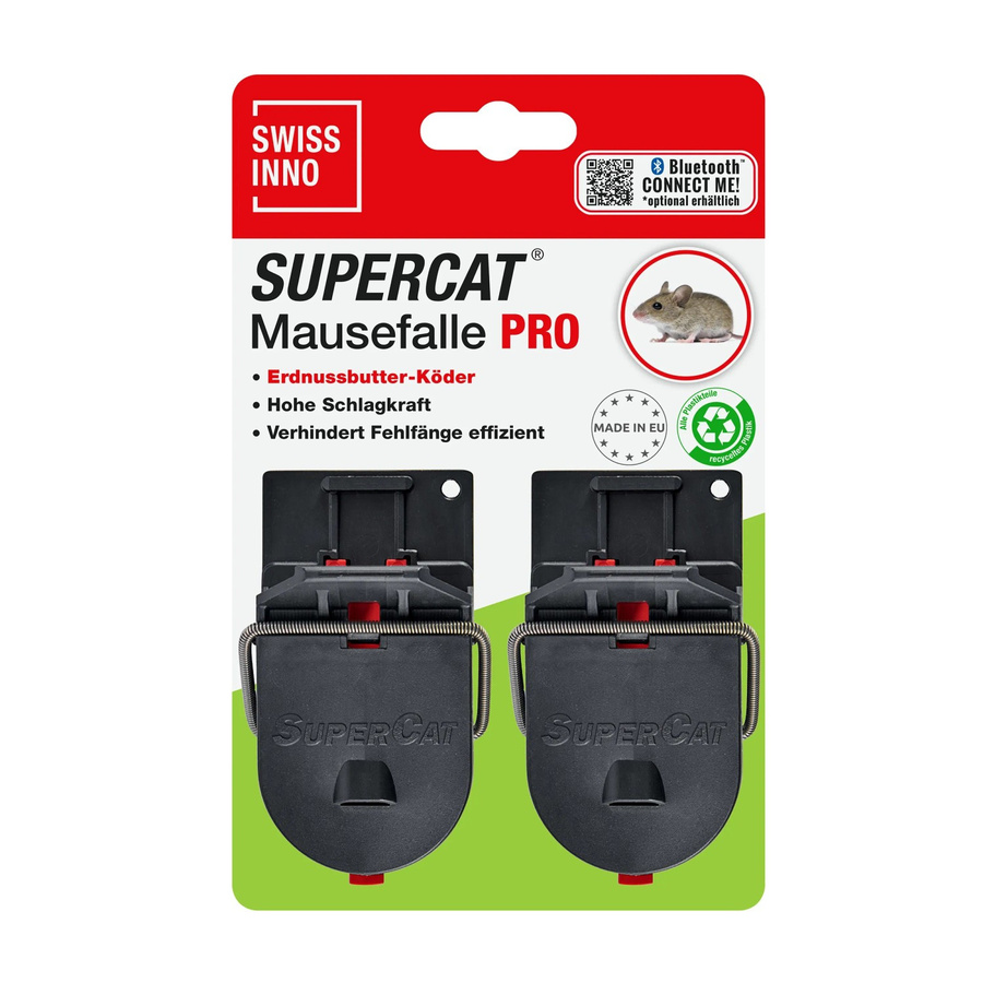 Swissinno SuperCat Pro Mausefalle mit Lockstoff, 2 Stück - Bild 2