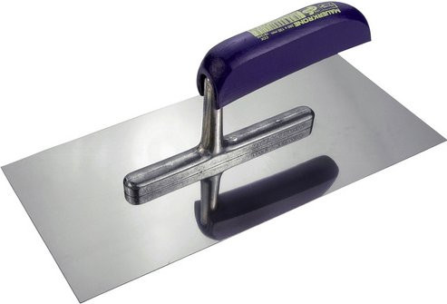 Connex Glättekelle aus Edelstahl und Holz in Silber, Länge: 28 cm - Bild 1