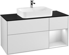V&B Waschtischunterschrank Finion in Weiß lackiert, Breite: 120 cm, Tiefe: 50,1 cm, Höhe: 50,1 cm - Bild 1