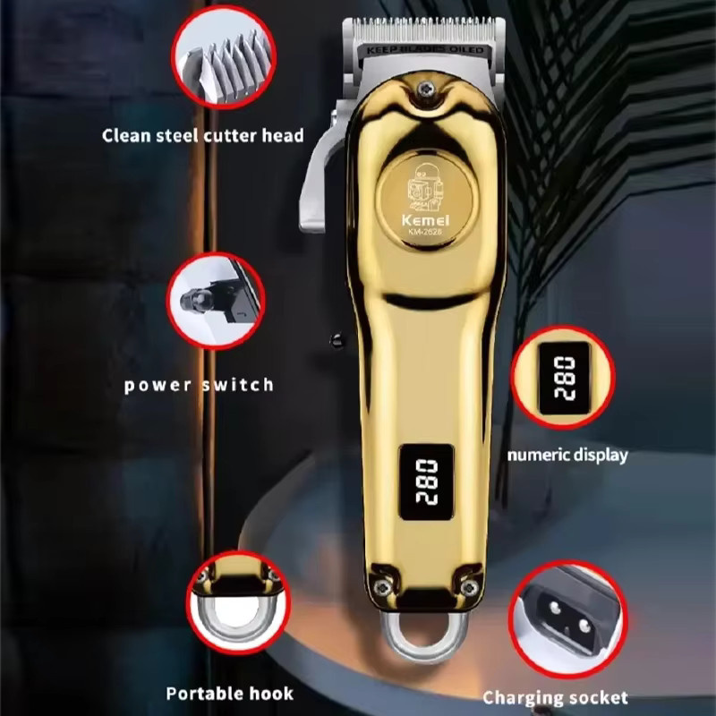 Kemei KM-2628 Haarschneider, Gold, Unisex - Bild 4