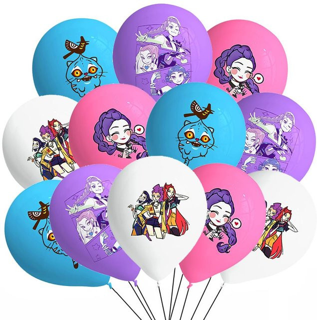 Artily Kpop Dämonenjäger Aluminiumfolie Latexballon Partyzubehör 1-teiliges Set - Bild 1