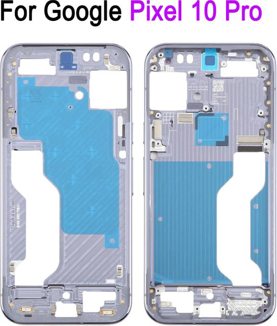 Aluminium Mittelrahmen Ersatzteil für Google Pixel 10 Pro in Silber/Grau - Bild 1