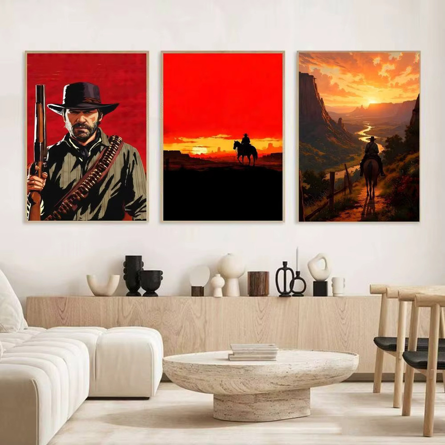 Red Dead Redemption Manga-Poster als Wandaufkleber, Mehrfarbig, B/H: 15 x 15 cm - Bild 3
