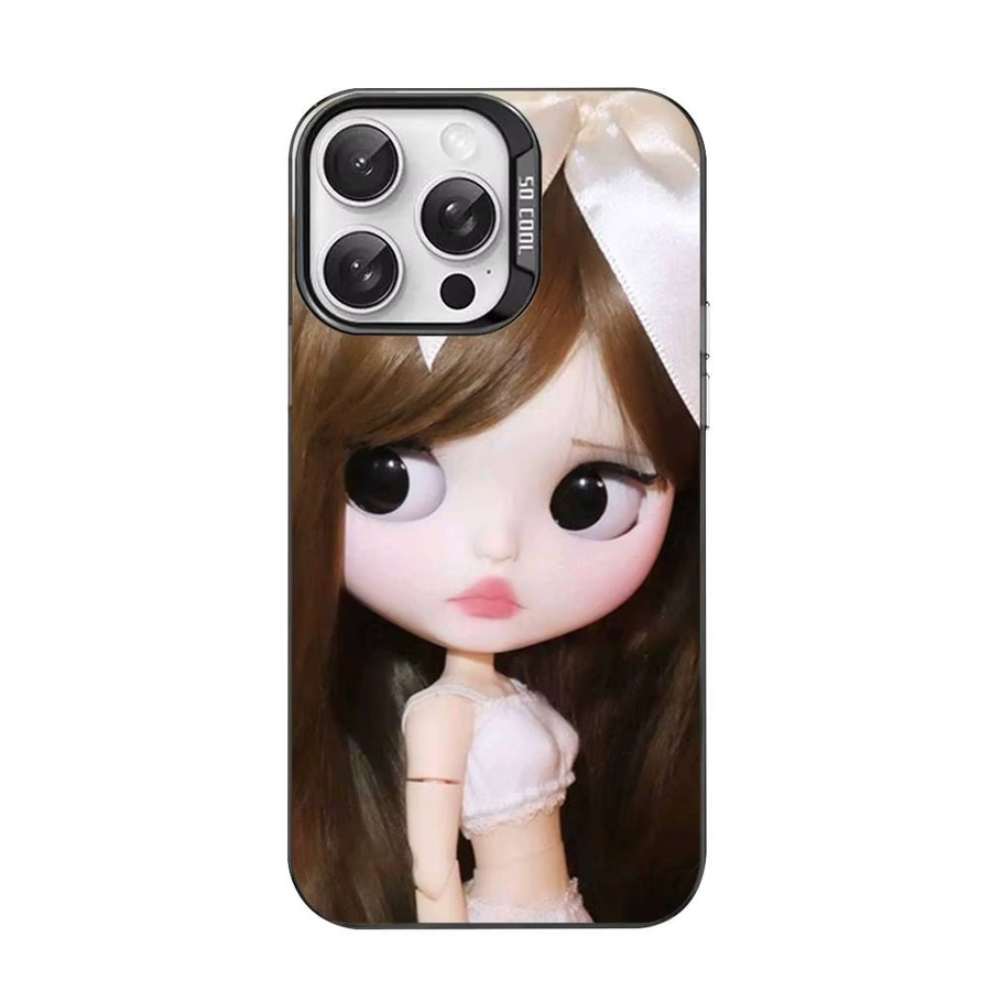 Bl-ytheS Stoßfeste iPhone Hülle mit süßem Puppen-Modedesign, Matt, Multicolor, passend für iPhone 11 bis iPhone 17 Pro Max - Bild 5