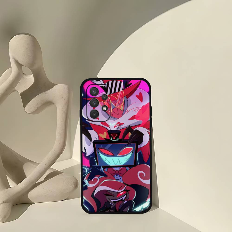 H-Hazbin der Engel Handyhülle für Samsung Galaxy S21 S22 S23 S24 S25 Ultra FE Plus 5G A52 S weiche Hülle multicolor - Bild 4