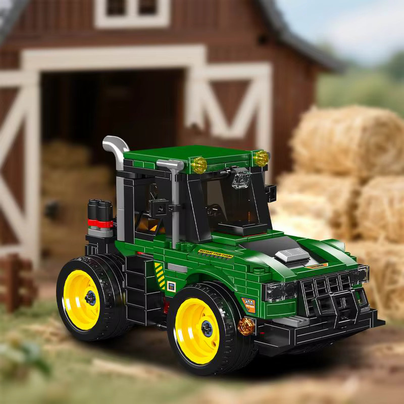 Mould King 24061 MOC Kreativer Traktor Bauernhof Fahrzeug Bausteine Set in Grün mit 466 Teilen - Bild 3