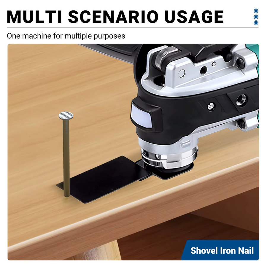 Drillpro Akkubürstenloser Oszillierender Multifunktions-Trimmer mit 20000 OPM und Schnellwechsel-System - Bild 4