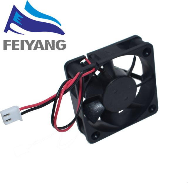 XIASONGXIN LIGHT 5010 DC 12V Turbinen Lüfter für 3D-Drucker, 2-polig, bürstenlos, Schwarz, B/T/H: 50 x 50 x 10 mm - Bild 1