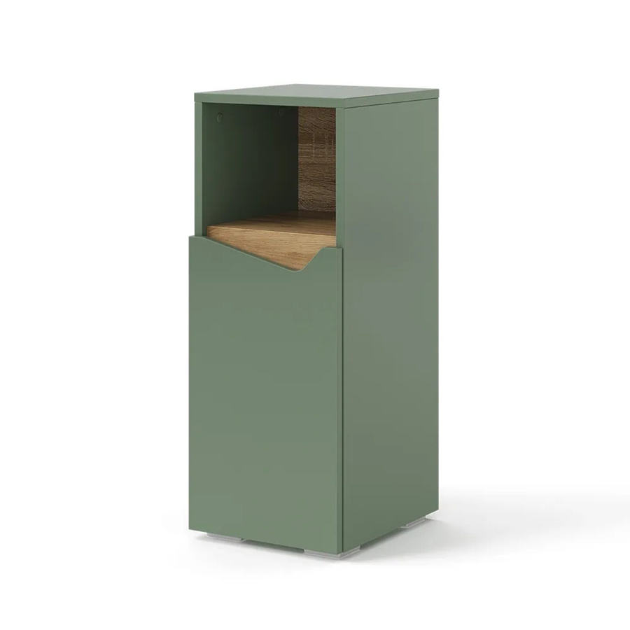 Vicco Midischrank Marelle Grün/Artisan mit Tür und offenem Fach, B/T/H: 30 x 35 x 74,5 cm - Bild 2