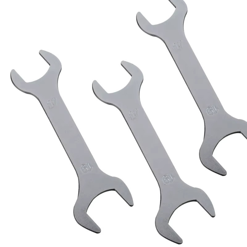 KOQZM Doppelkopf-Schraubenschlüssel mit offenem Ende in Silber, Set mit den Größen 8, 10, 12, 13, 14, 15, 19, 22 und 24 mm für Fahrzeugwartung und Handwerk - Bild 3
