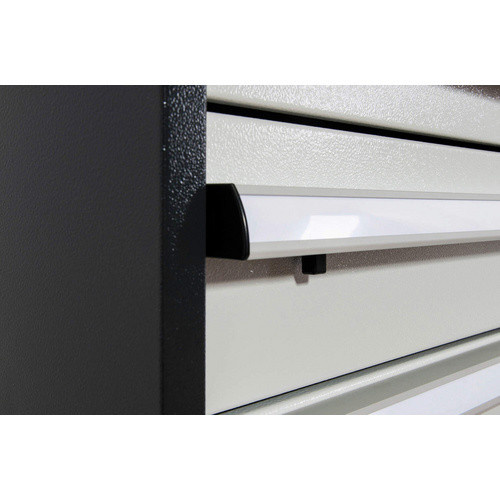 Simplaflex Schubladenschrank mit 6 Schubladen aus Stahlblech, grau, B/T/H: 90 x 57,5 x 102 cm - Bild 3