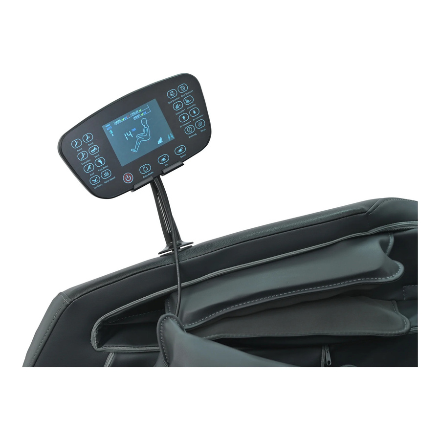 Alpha Techno Massagesessel AT-8330 in Schwarz aus Kunstleder - Bild 4