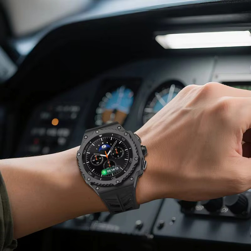 Samsung Uhrenarmband, Metallgehäuse, Kautschuk, Galaxy Watch 8 Classic 46 mm - Bild 3