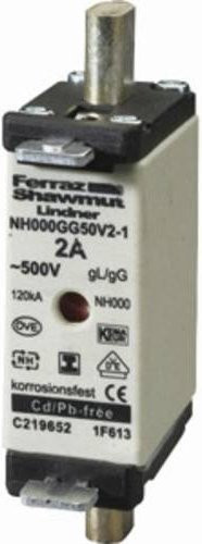 Mersen NH-Sicherung 000 32A 500V in Weiß - Bild 1