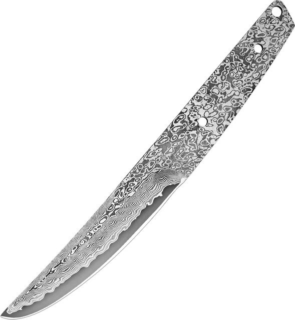 Xituo Damaskus Stahl Messerblank mit gerader Klinge in Silber für DIY Messerbau - Bild 1