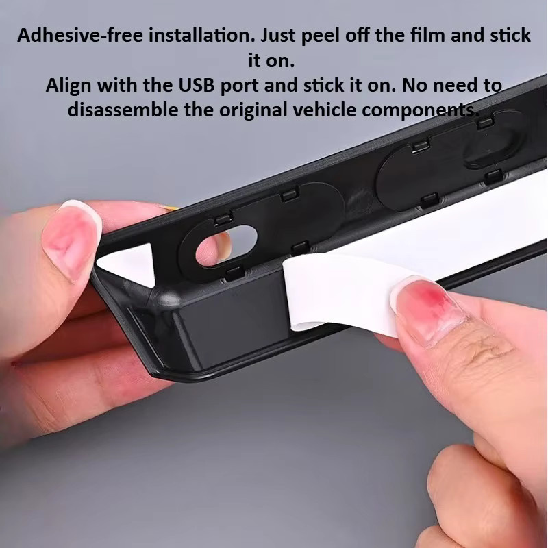 Beworth USB-C Anti-Staubschutzabdeckung und Luftauslassschutzabdeckung für Tesla Model 3 Highland und Model Y, Schwarz - Bild 6