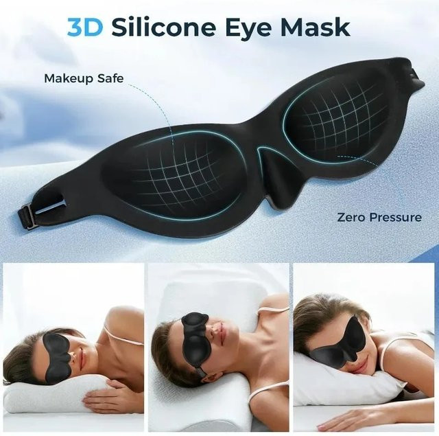 Silikon-Schlafbrille Augenmaske für trockene Augen, Unisex - Bild 1