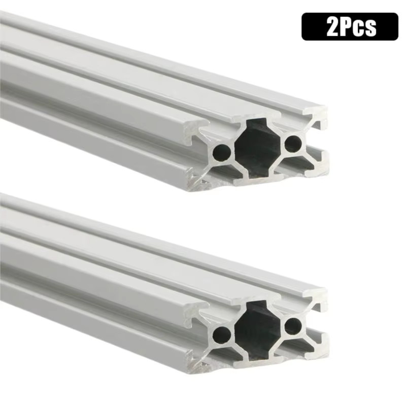 2 Stück T/V-Slot Aluminium Profil Extrusion 20x40 mm, silber eloxiert, für CNC und 3D Drucker - Bild 2