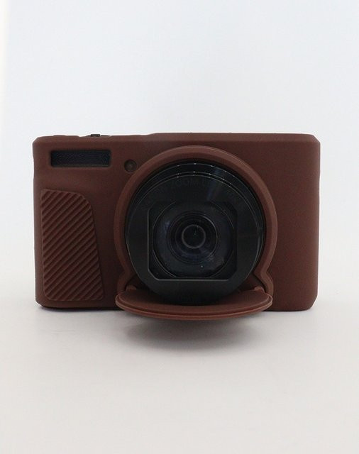 Silikon-Schutzhülle für Canon SX740 und SX730 Kompaktkameras in Grau inklusive Schutzfolie - Bild 1