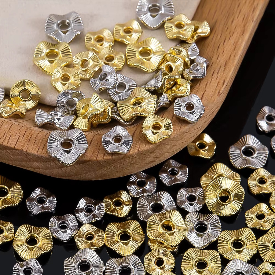 Ailimi Abstandshalterperlen Wellenform, goldfarben, Metall - Bild 4