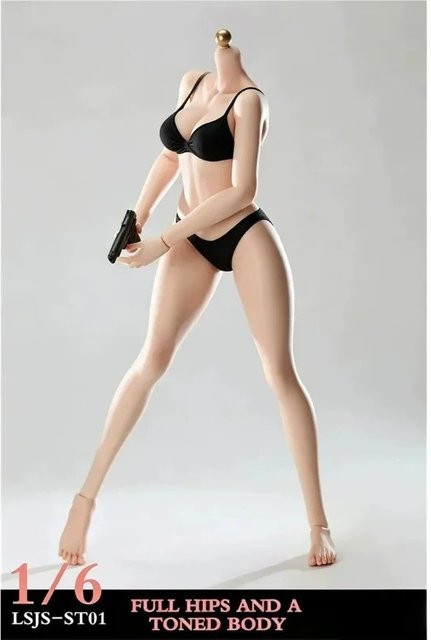 JIAOU DOLL Weibliche Soldatin, Actionfigur, 1/6 Maßstab, Stahlknochen-Körpermodell - Bild 1