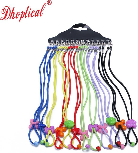 dhoptical Brillenband mit Anti-Rutsch-Federhalterung, 12 Stück, multicolour - Bild 1