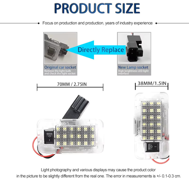 LED Stamm Lampe für Kofferraum Gepäckfach passend für Toyota RAV4, Prius Prime, Siena sowie Lexus CT200h, RX350, NX300h und Scion TC - Bild 6