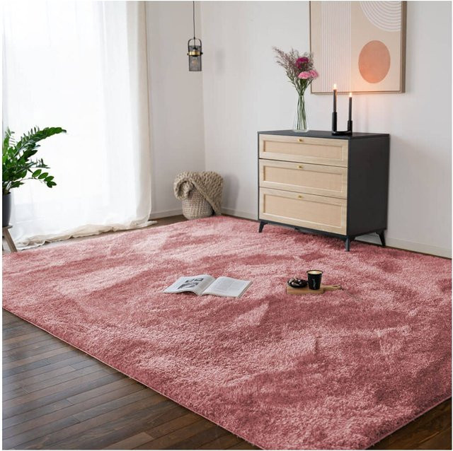 HOME DELUXE Hochflor Teppich SOFI in Pink, B/T: 110 x 60 cm - Bild 1