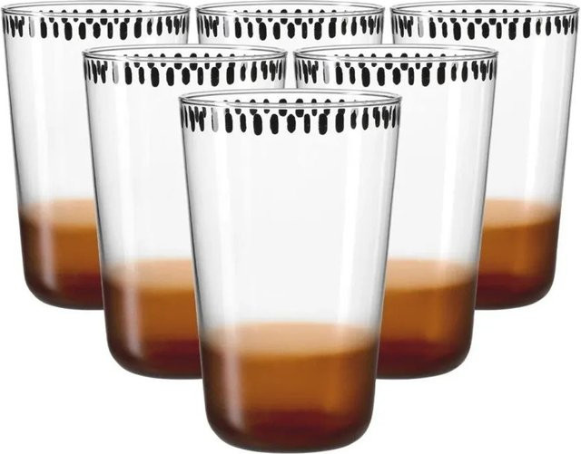 Ritzenhoff & Breker Natura Trinkglas Braun 6er Set 400 ml - Bild 1