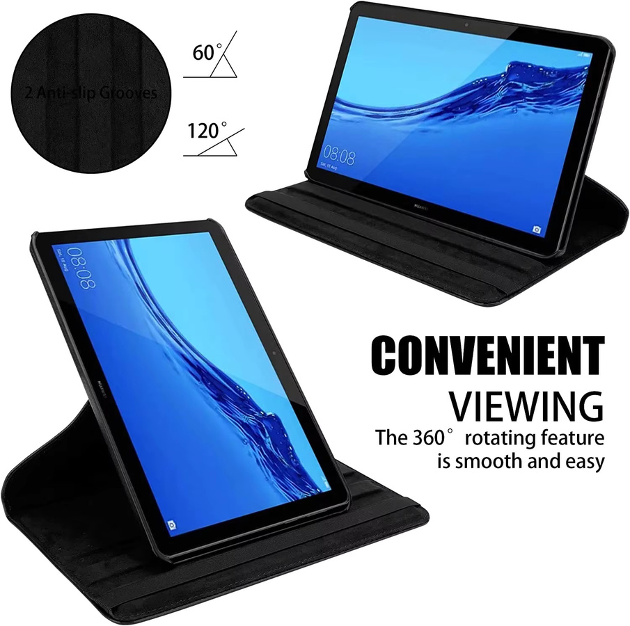 360 Grad drehbare Schutzhülle für Huawei Matepad SE 10.4, 10.1 und HonorPad X8 Pro in Schwarz - Bild 4