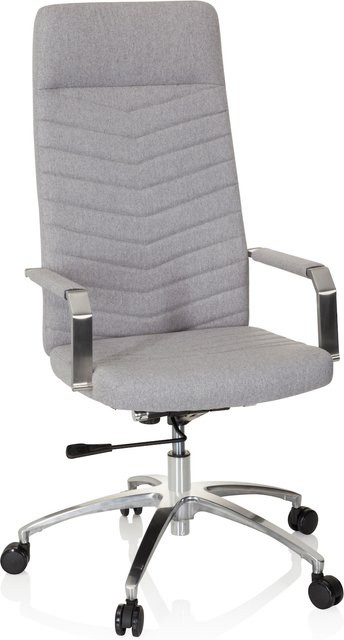 hjh OFFICE Bürostuhl SARANTO PLUS in Grau mit Armlehnen und Stoffbezug - Bild 1