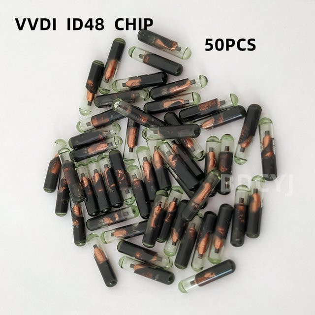 Xhorse VVDI ID48 Transponder Chip T6 Crypto, 50 Stück, transparent - Bild 1