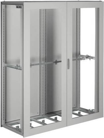 Hager Anreihstandschrank aus Stahl in Lichtgrau, B/T/H: 160 x 60 x 190 cm - Bild 1