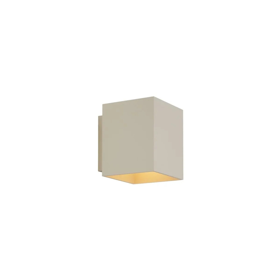 QAZQA Moderne Wandleuchte Beige Quadratisch mit G9 Fassung - Bild 2