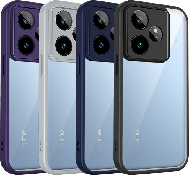 Realme GT 7 und GT 7T RMX5085 Schutzhülle aus Silikon und Hartschale, stoßfest und transparent matt - Bild 1