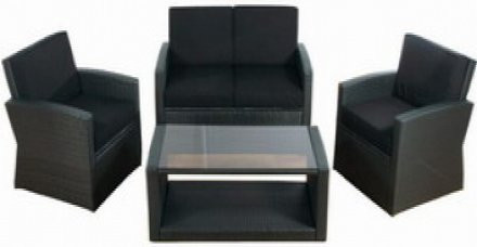 Guinarda Polyrattan Loungeset für Gartenmöbel - Bild 1