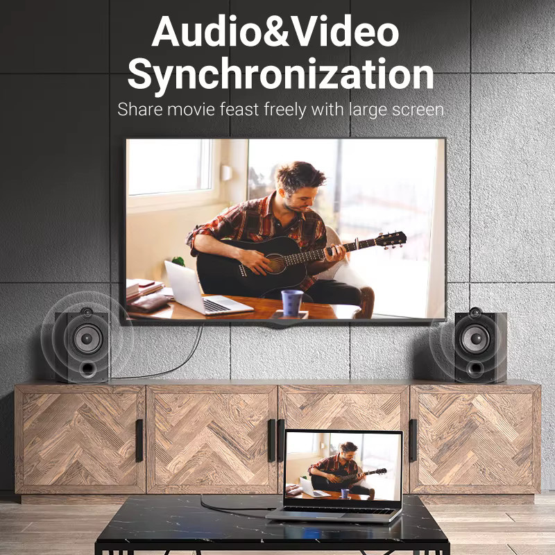 Vention HDMI 2.0 Kabel für 4K@60Hz mit 18 Gbit/s und Dolby Vision in Schwarz oder Grau - Bild 3