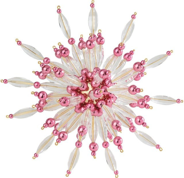 Zauberperle Perlenstern-Komplettset Crystal Pink als Weihnachtsdekoration für die Advents- und Weihnachtszeit - Bild 1