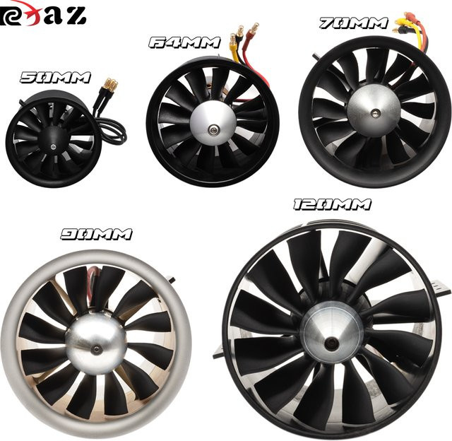 RCXAZ EDF Impeller mit Bürstenlosem Motor, 12 Rotorblätter, Ersatzteile - Bild 1