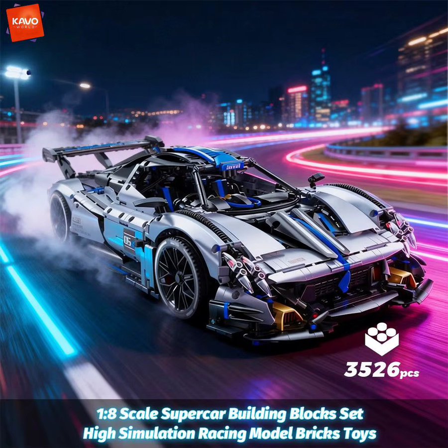 KAVOWORLD Super Sportwagen, Bausteine, 1:8, 3526 Teile - Bild 2