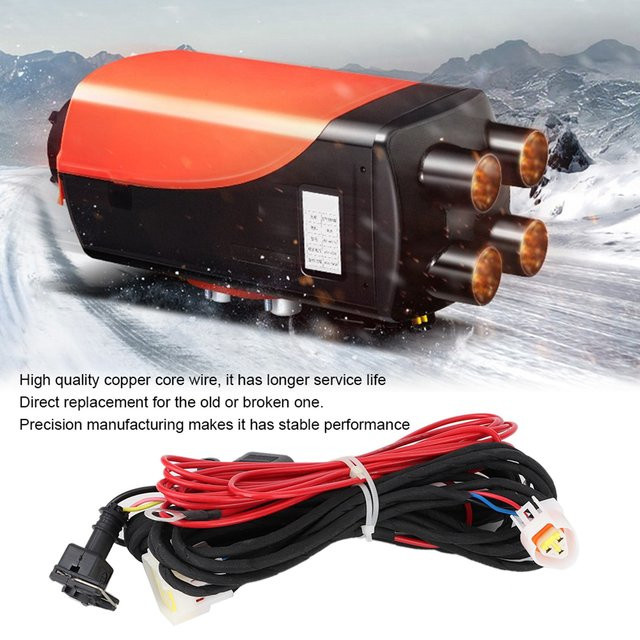 YOSOO Kabelbaum für Luft-Dieselheizung, getrennter Typ Kabeladapter-Satz in Schwarz und Rot - Bild 1