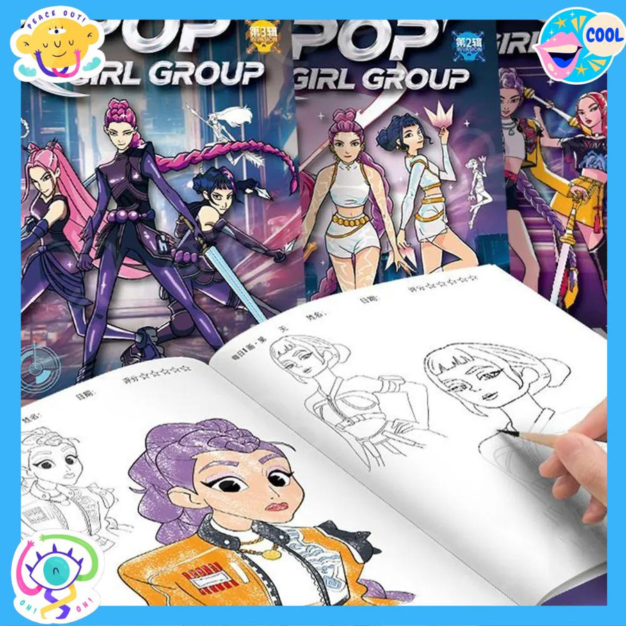Yiran toy 1 KPO Hexenjagd Anime Zeichenübungsbuch Malbuch 40 Seiten - Bild 4