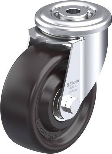 Blickle Lenkrolle LIR-PHN 102IK aus verzinktem Stahl und Kunststoff, Rad-Durchmesser: 100 mm, Tragfähigkeit: 150 kg, Schwarz/Grau - Bild 1
