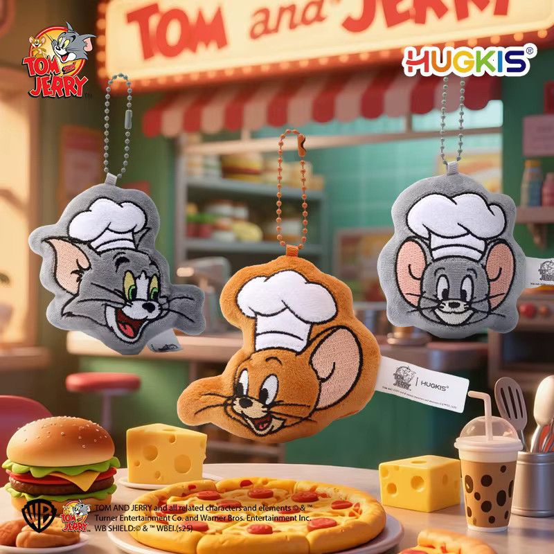 HUGKSI Tom und Jerry Magnetischer Kühlschrank Plüschtier Blindbox Cartoon-Figur Sammlerstück - Bild 4