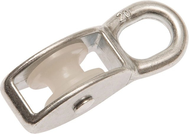 Conacord Block-Seilrolle aus Stahl in Silber, Länge: 60 mm - Bild 1